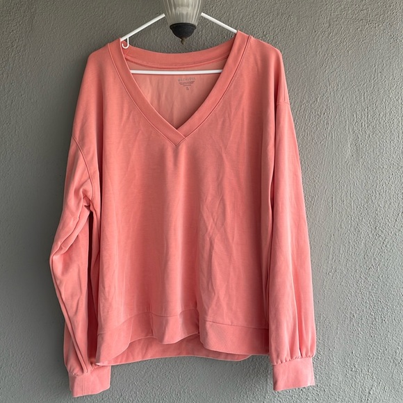 Athleta Seasoft V neck Sweatshirt size xl - Picture 1 of 3